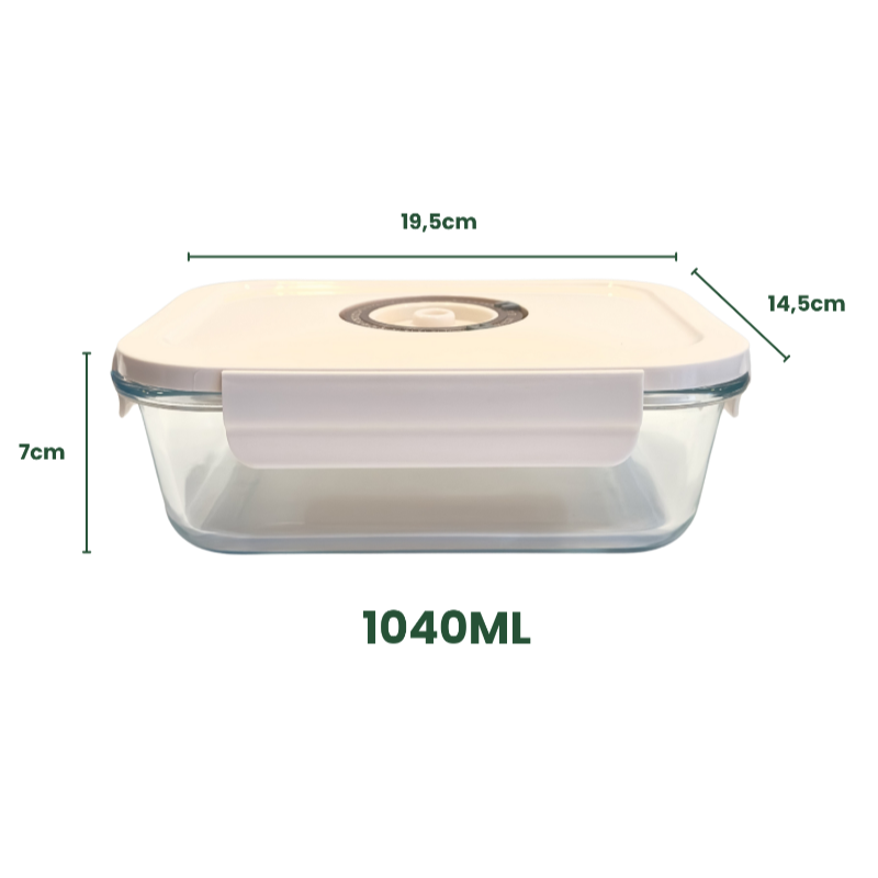FreshGuard™ Glas-Vakuum-Frischhaltedose