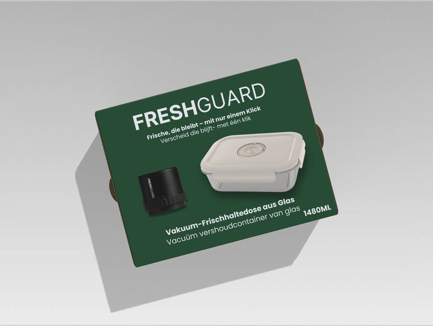 FreshGuard™ Glas-Vakuum-Frischhaltedose