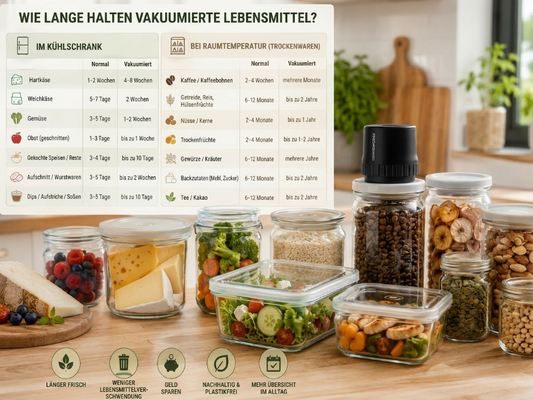 wie lange halten vakuumierte lebensmittel