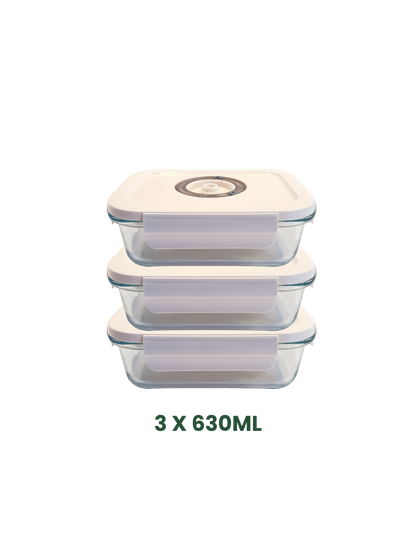 FreshGuard™ Glas-Vakuum-Frischhaltedose