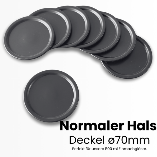 Luxuriöse Kreidetafel-Vakuumdeckel (12er-Pack)