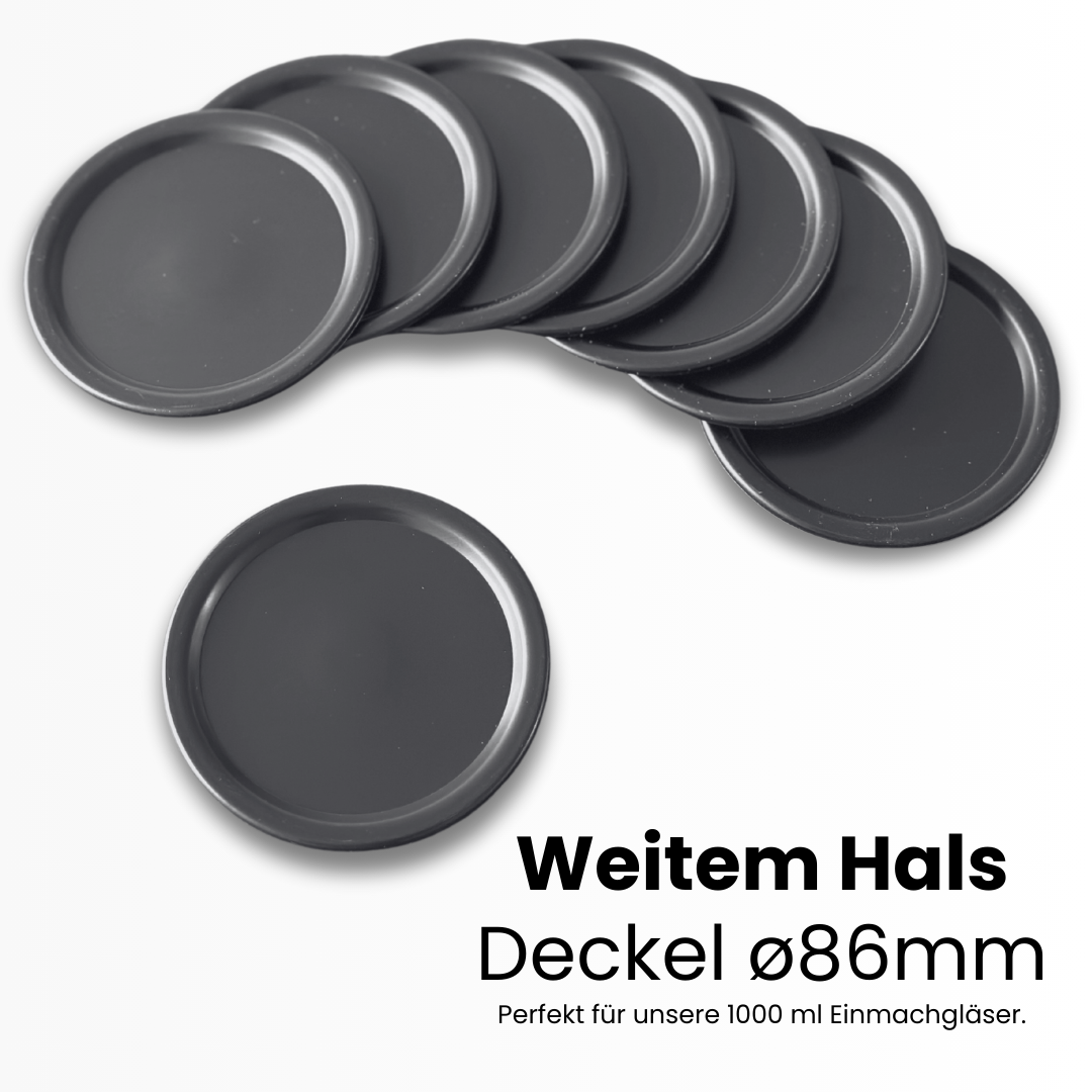 Luxuriöse Kreidetafel-Vakuumdeckel (12er-Pack)