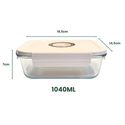 FreshGuard™ Glas-Vakuum-Frischhaltedose