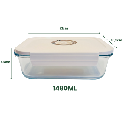 FreshGuard™ Glas-Vakuum-Frischhaltedose