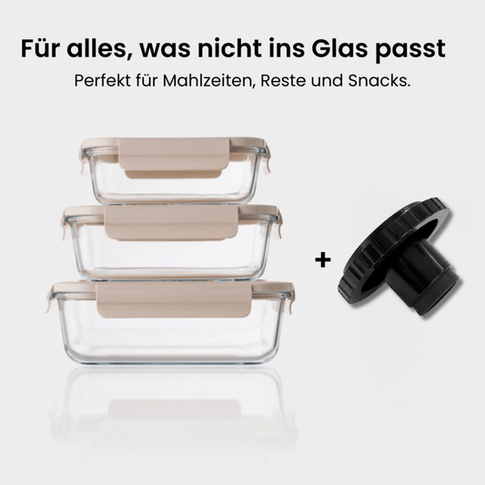 VacuGlass Behälter – 3er-Set